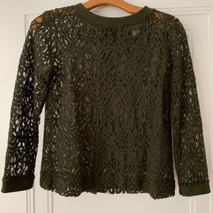 Banana republic lace button back
